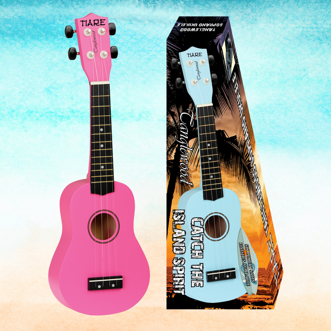 Tanglewood Tiare Soprano Pink Ukulele with Gig Bag