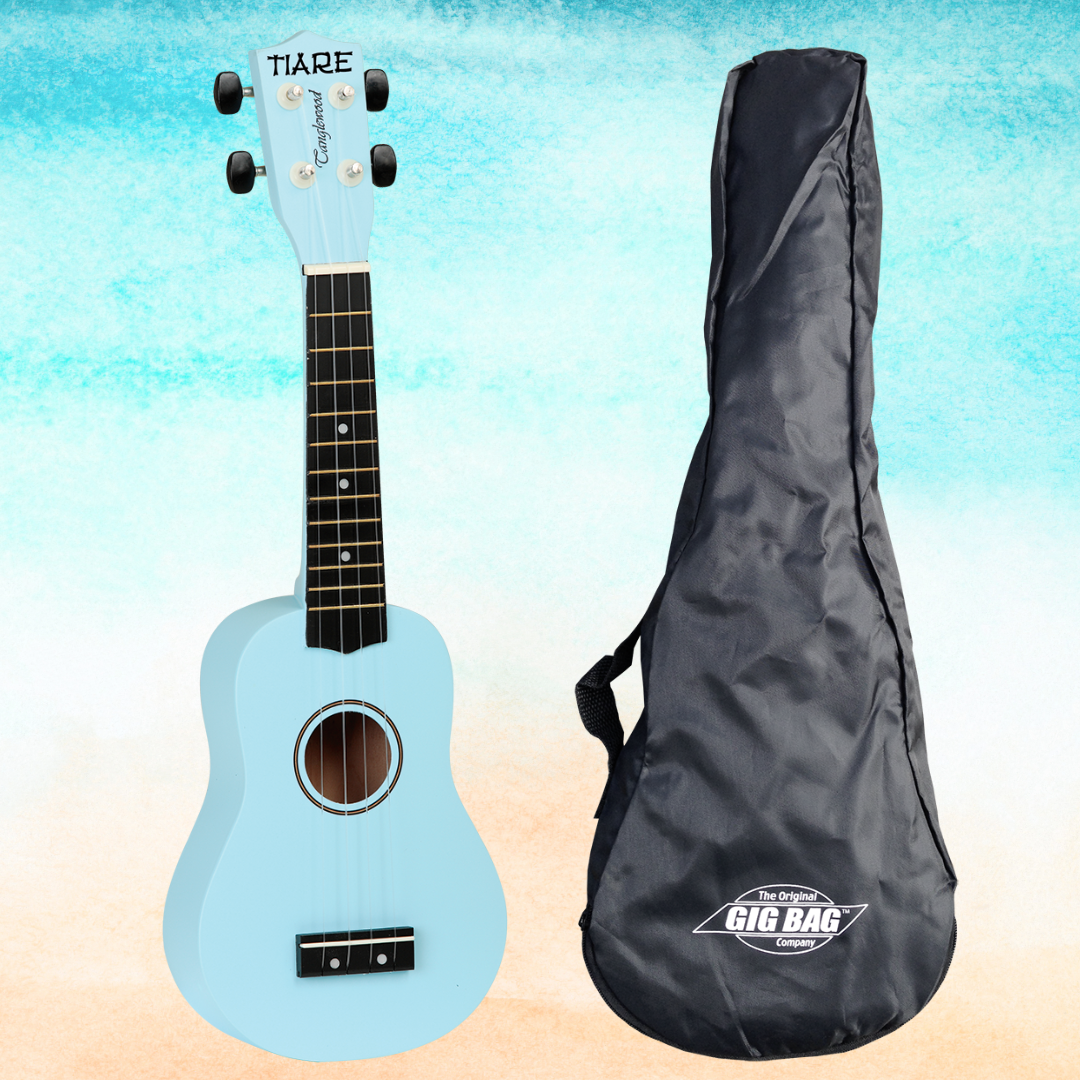 Tanglewood Tiare Soprano Surf Blue Ukulele with Gig Bag