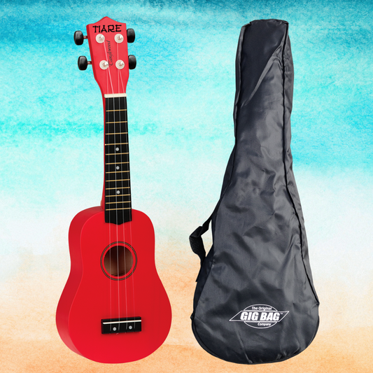 Tanglewood Tiare Soprano Red Ukulele with Gig Bag