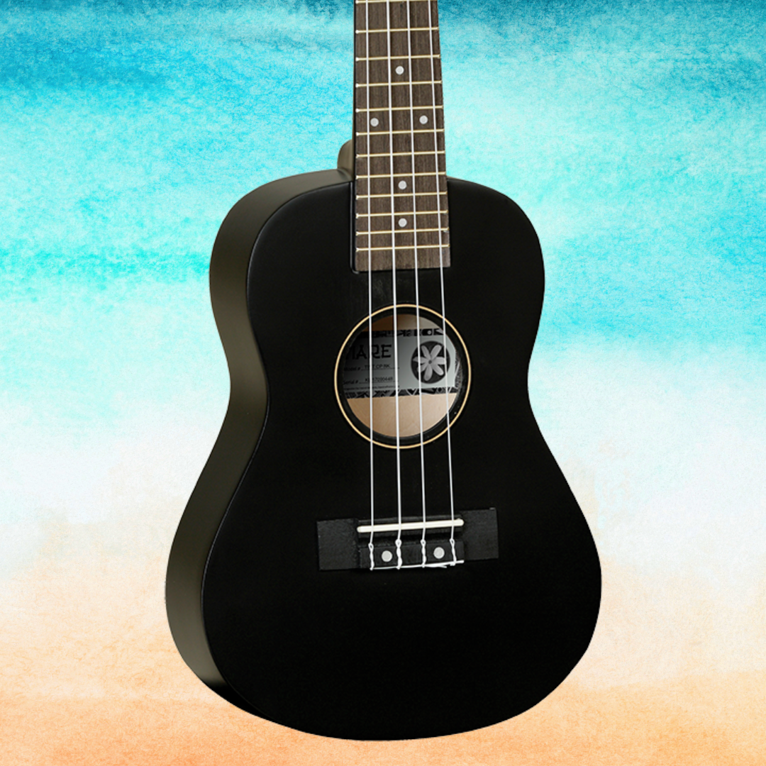 Tanglewood Tiare Black Concert Ukulele with Gig Bag