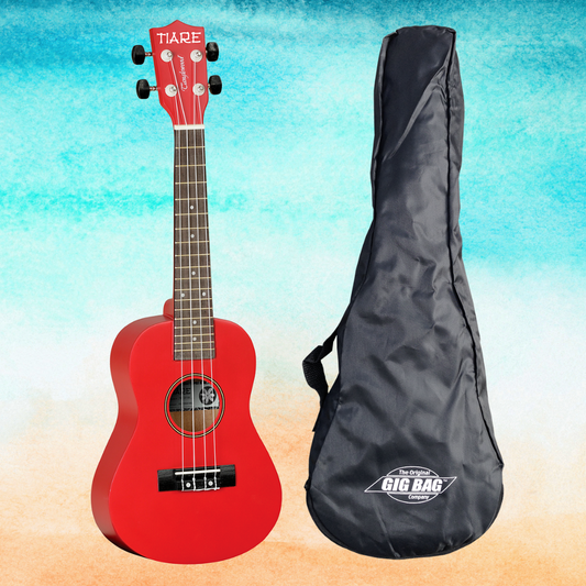 Tanglewood Tiare Red Concert Ukulele with Gig Bag