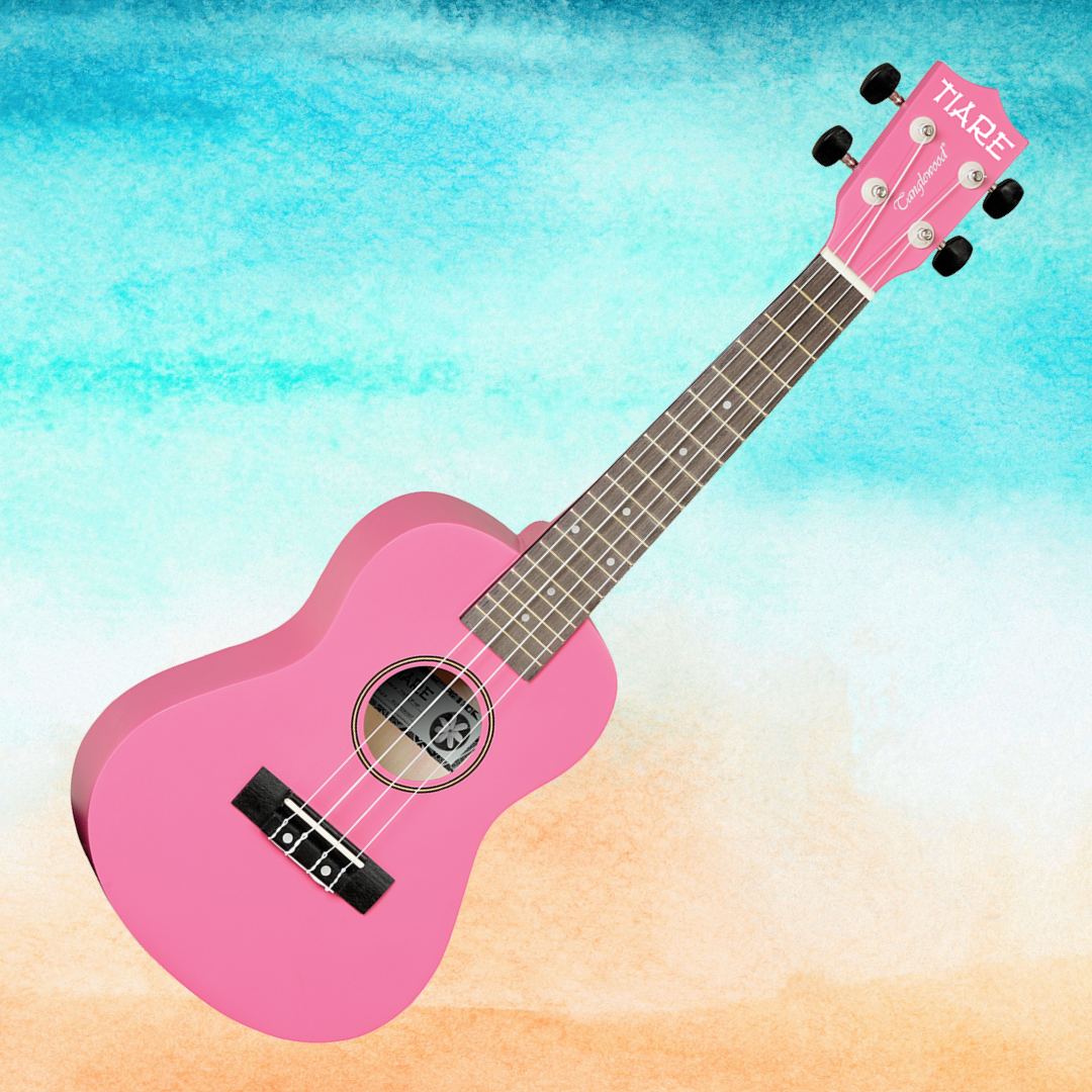 Tanglewood Tiare Hot Pink Concert Ukulele with Gig Bag