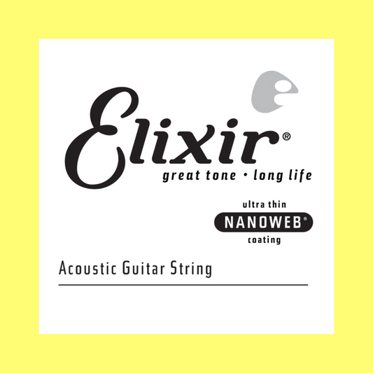 Elixir 14156 Nanoweb Single String - .056 Phosphor Bronze (Acoustic Steel Guitar String)