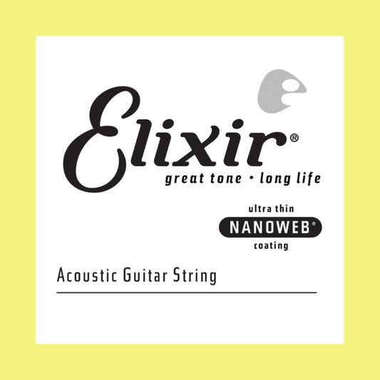 Elixir 15124 Nanoweb Single  .024 80/20 Bronze