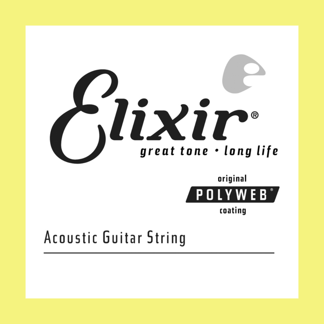 Elixir 13128 Polyweb Single .028 80/20 Bronze Guitar String