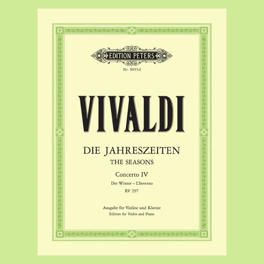 Vivaldi - 4 Seasons Winter Concerto F Minor Op 8 No 4 Violin Book