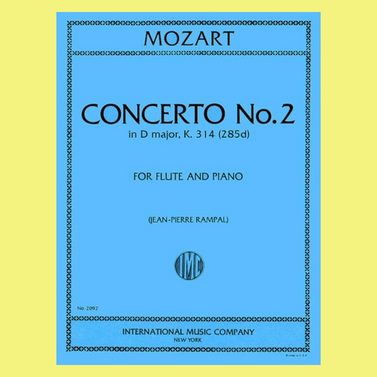 Mozart: Flute Concerto No. 2 in D major, K314 with Piano Accompaniment