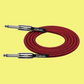 Kirlin 10ft Red Entry Woven Instrument Cable with Chrome Ends