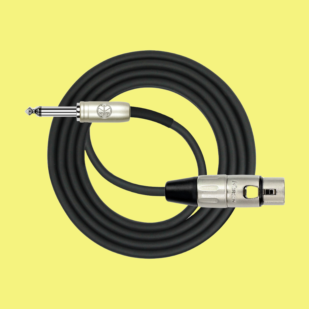 Kirlin 6ft Female XLR to 1/4" Jack Microphone Cable