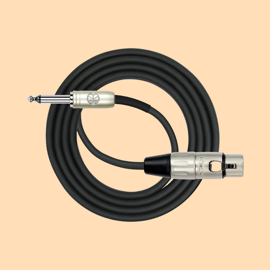 Kirlin 10ft Female XLR to 1/4" Jack Microphone Cable