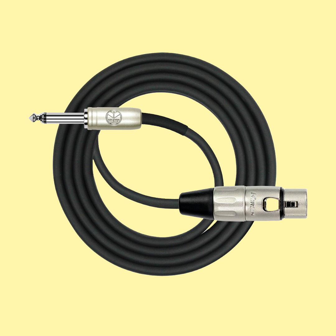 Kirlin 3ft Female XLR - 6.5 Stereo Jack Cable