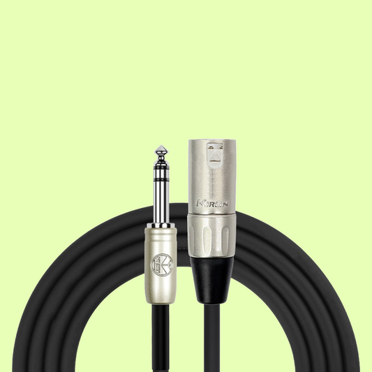 Kirlin Male XLR - 6.5 Stereo Jack Cable - 20ft