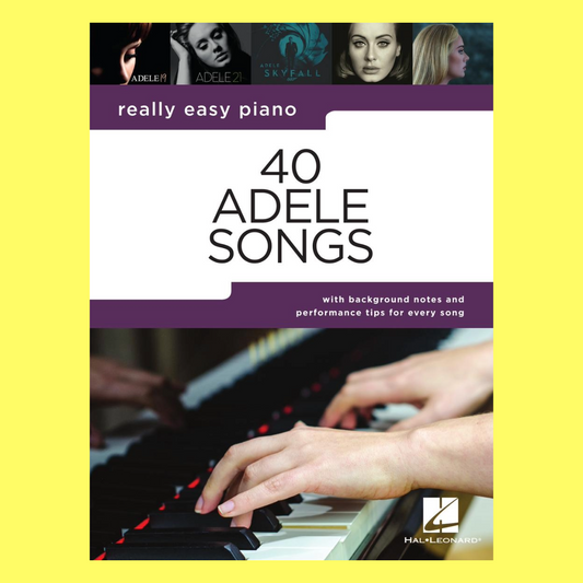 Really Easy Piano - 40 Adele Songs Book