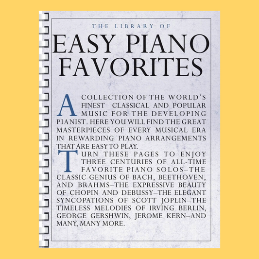 The Library Of Easy Piano Favorites Songbook