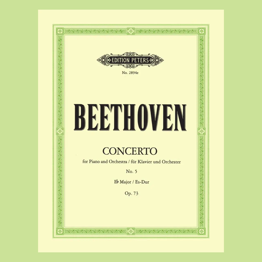 Beethoven -Concerto No. 5 In E Flat Op. 73 'Emperor' for Piano Duet Book