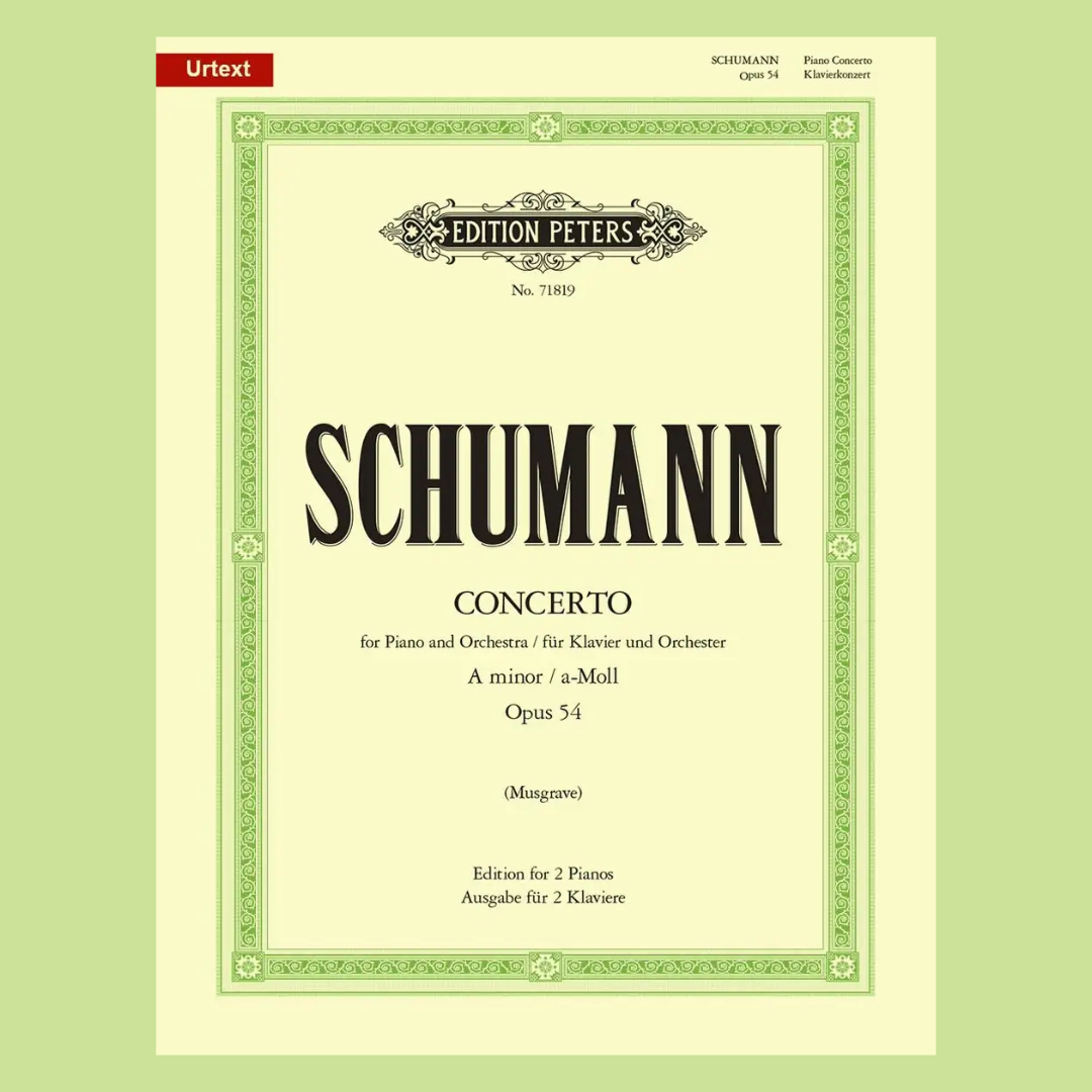 Schumann - Concerto In A Minor Op.54 composed for Piano Duet Book