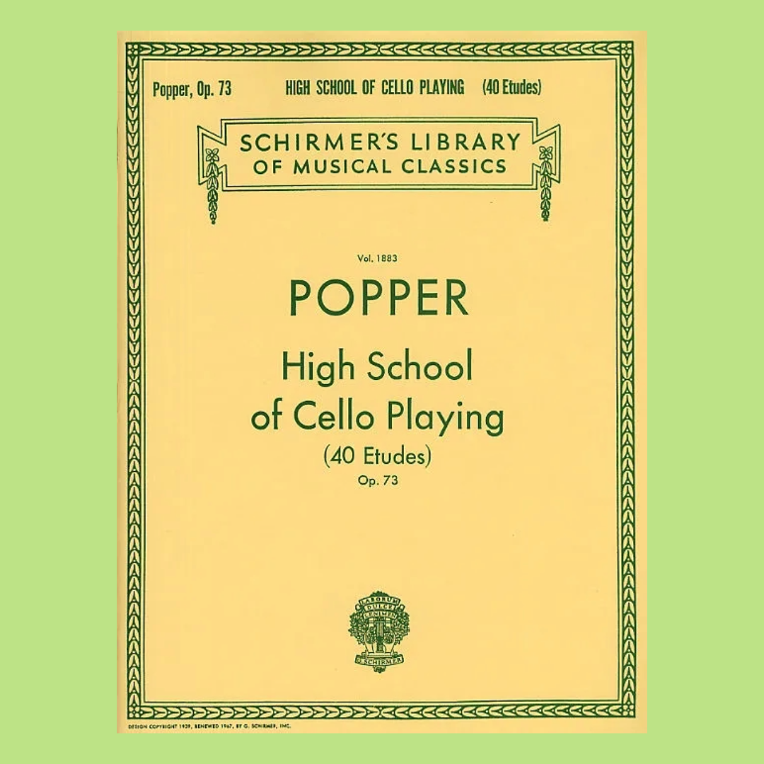 Popper - High School Of Cello Playing Op 73 Book (40 Etudes)