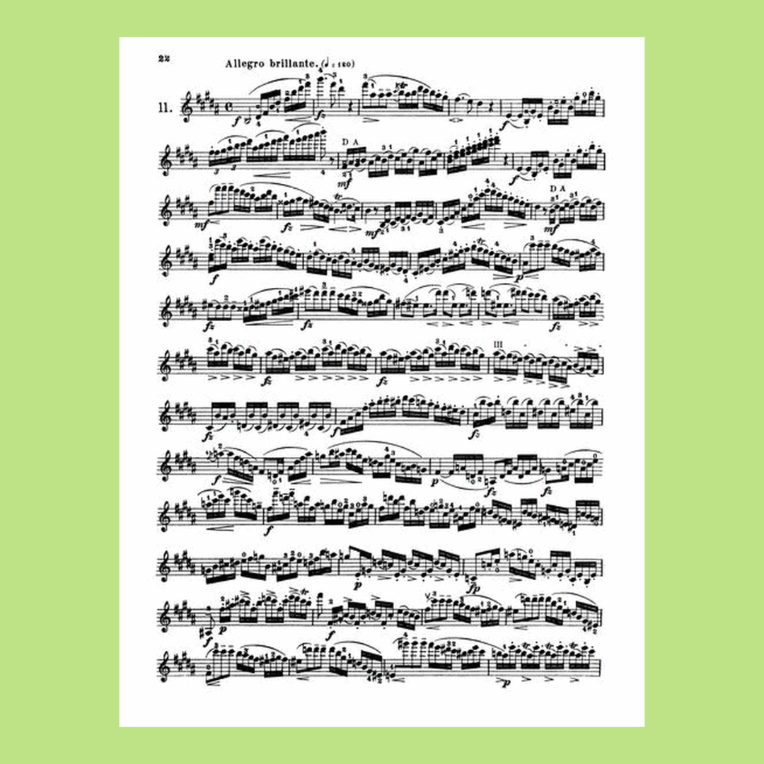 Rode - 24 Caprices For Violin Book