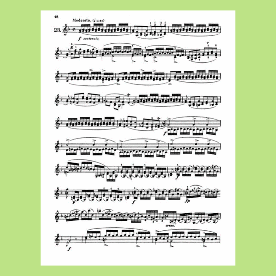 Rode - 24 Caprices For Violin Book