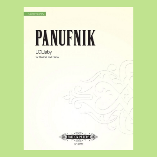 Roxanna Panufnik - LolLaby For Clarinet with Piano Accompaniment Book