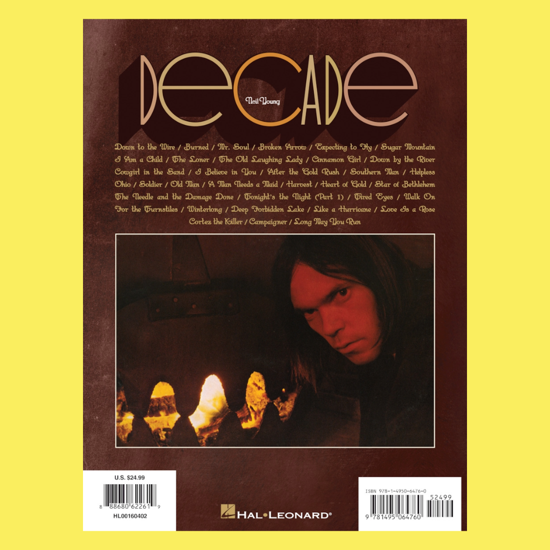 Neil Young - Decade Album Guitar Tab Book