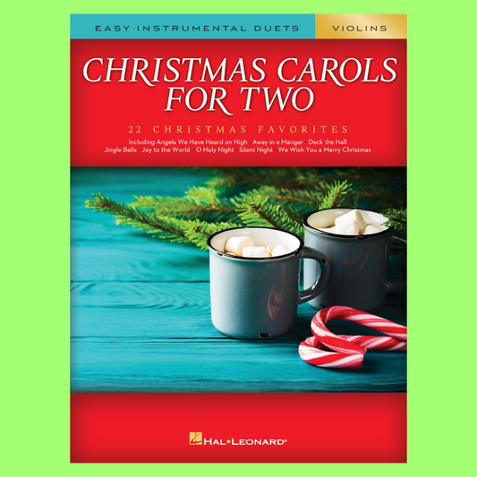 Christmas Carols For Two Violins Book