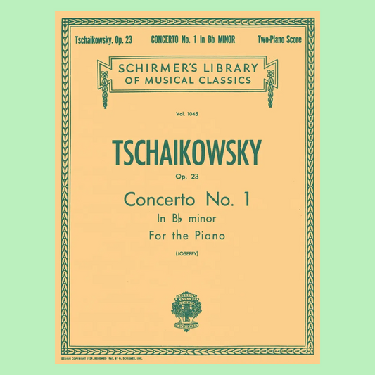 Tchaikovsky - Concerto No 1 Op 23, 2 Pianos 4 Hands Book