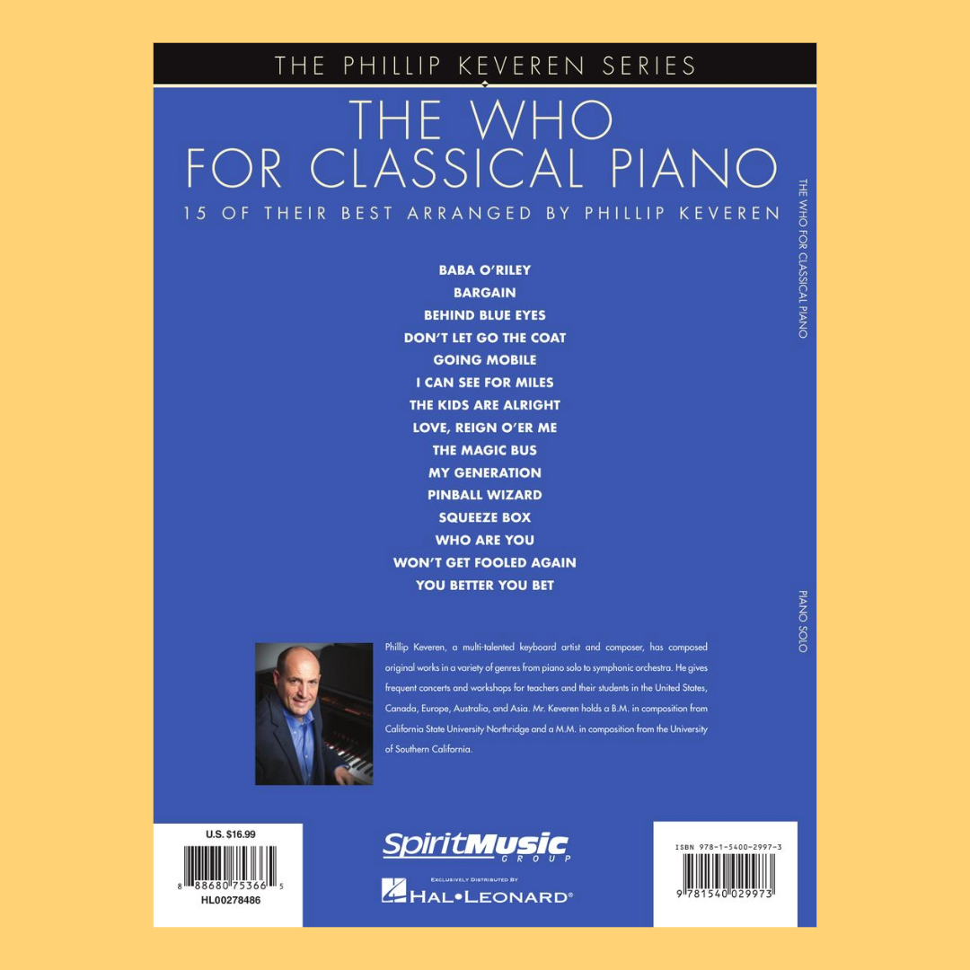 The Who For Classical Piano - Keveren Piano Solo Book