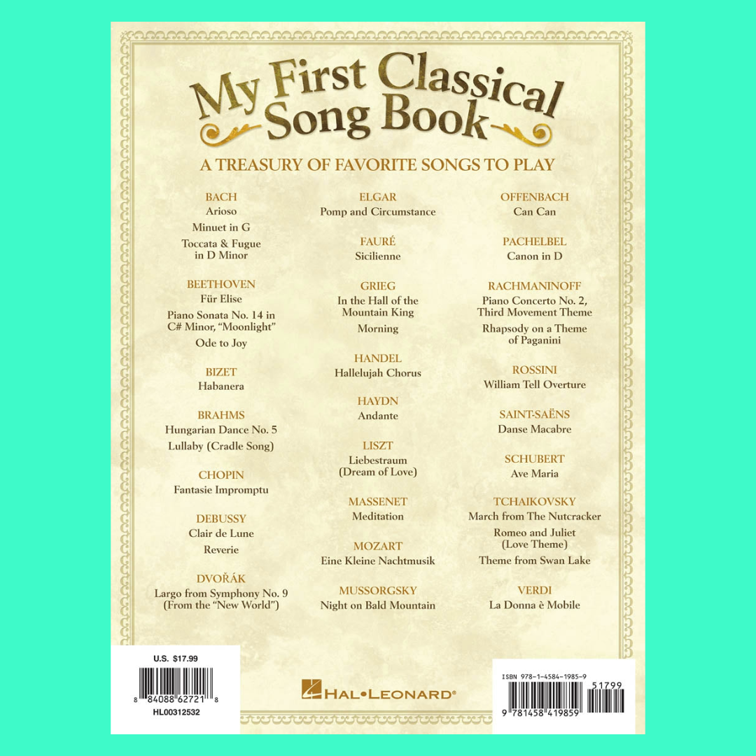 My First Classical Songbook For Easy Piano