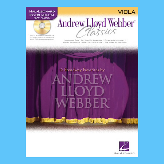 Andrew Lloyd Webber Classics - Viola Play Along Book/Cd