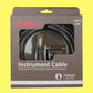 Kirlin IWB202WBW 20ft Premium Plus Wave Black Instrument Cable (Right Angle-Straight)