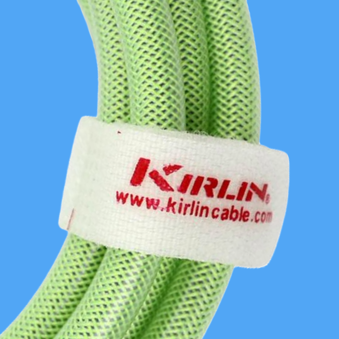 Kirlin KIPW201WGR-20 20ft Green PVC-Woven Premium Plus Instrument Cable