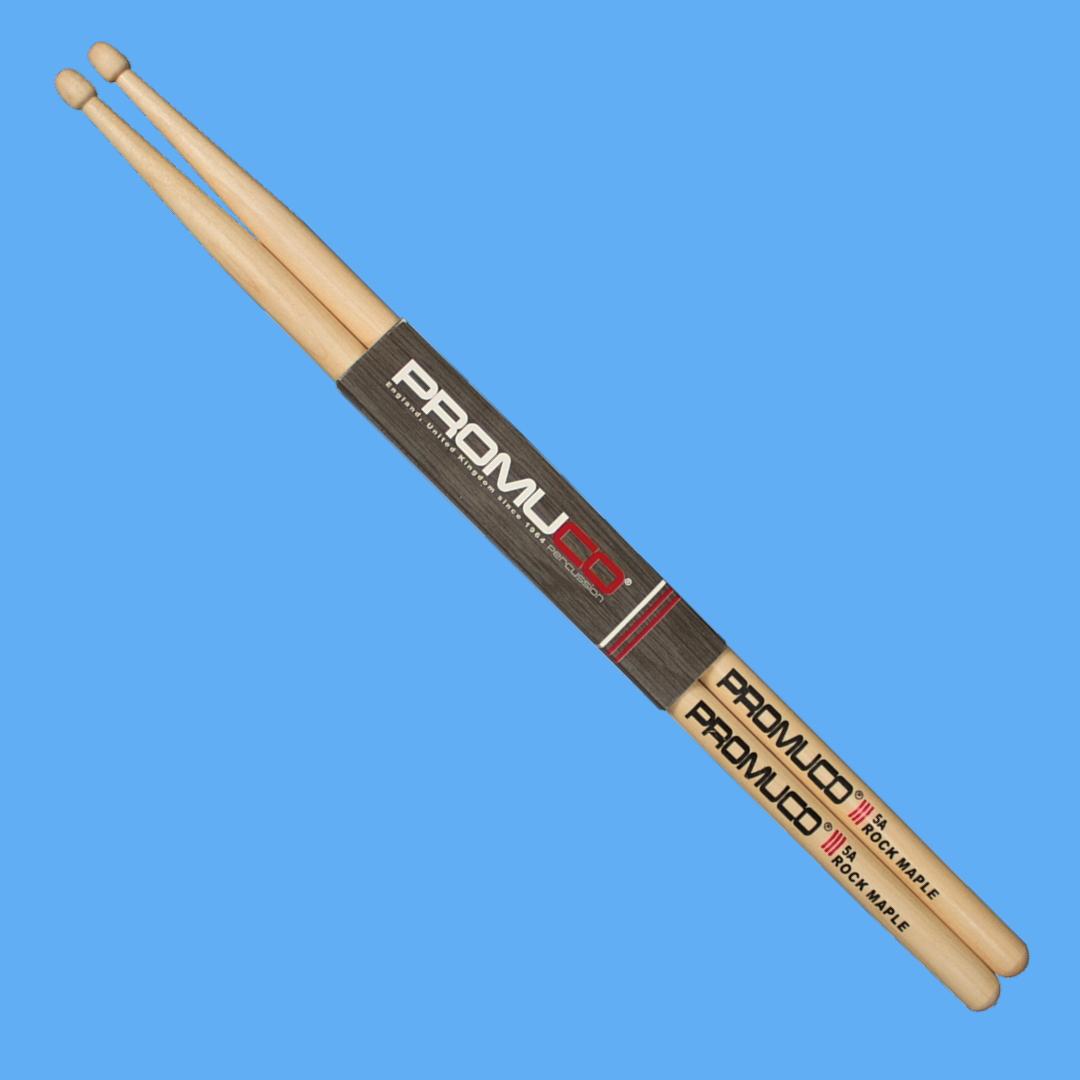 Promuco 18025A Rock Maple 5A Wood Tip Drum Sticks