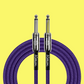 Kirlin IWC201BK 10ft Purple Entry Woven Guitar/Instrument Cable (Straight)