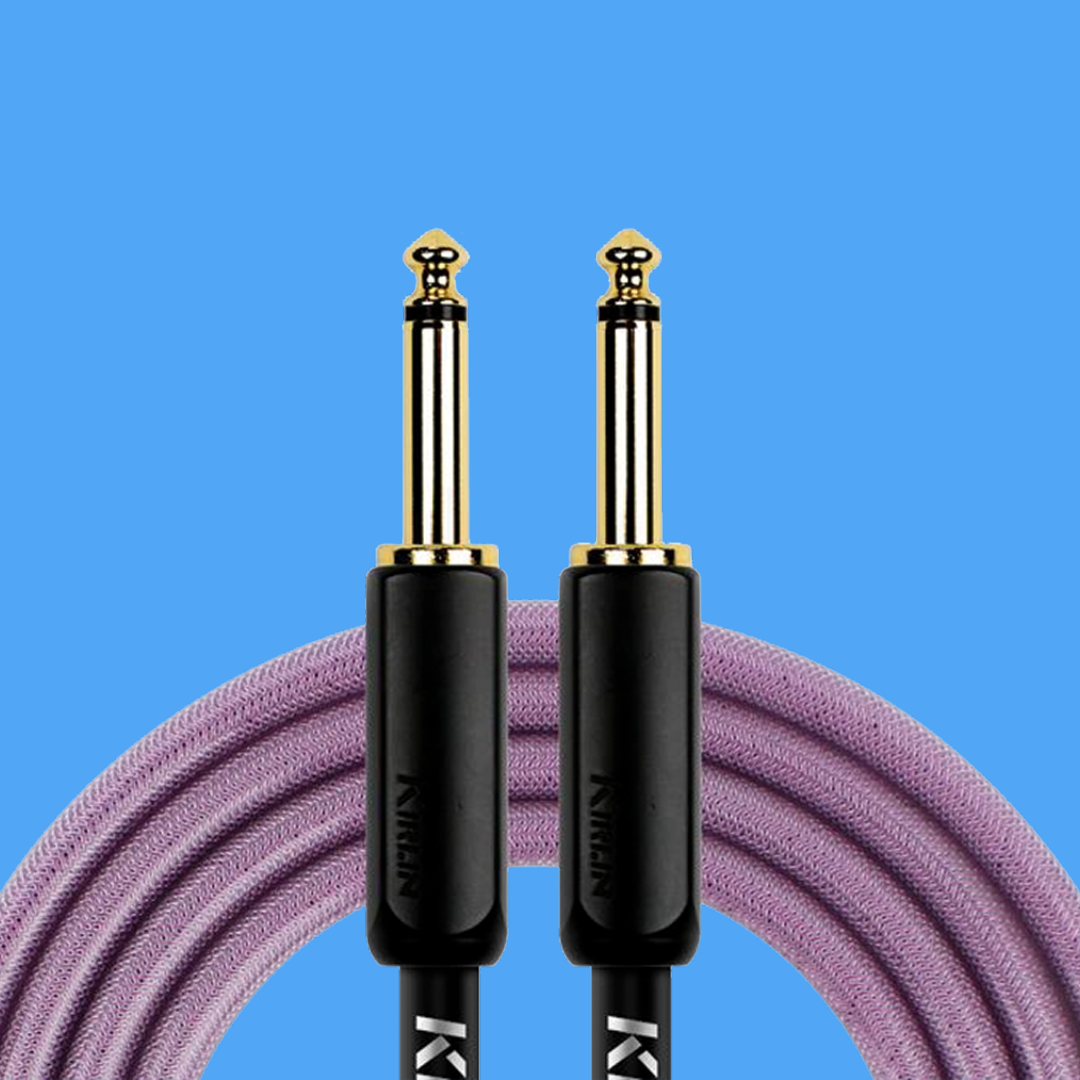 Kirlin KIPW201WGR-10 20ft Purple PVC-Woven Premium Plus Instrument Cable (Straight)