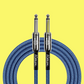 Kirlin IWC201BK 10ft Blue Entry Woven Instrument Cable (Straight)