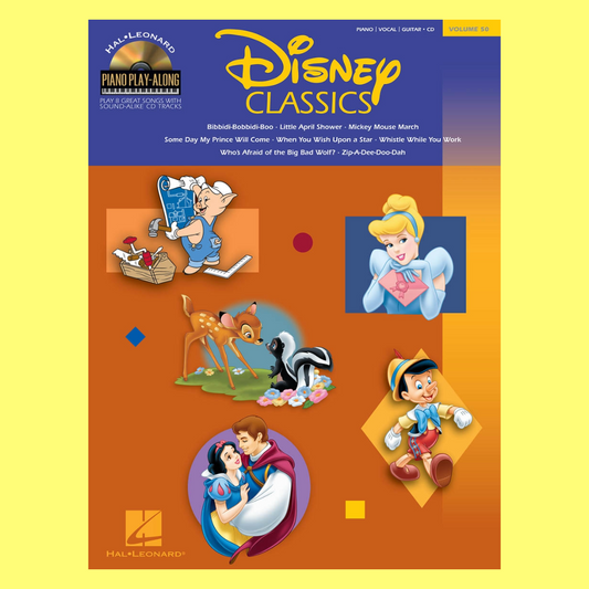 Disney Classics Piano Play Along Volume 50 Book/Cd