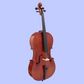 Hidersine Studenti Academy Finetune Student 4/4 Cello with Bag, Bow & Rosin, Strings