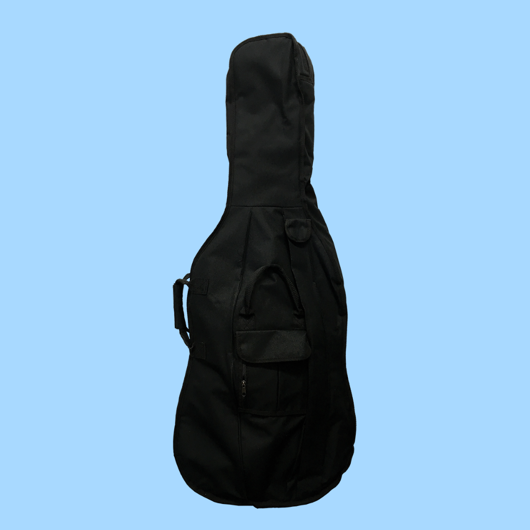 Vivo VCBAG34 10mm Padded Cello Bag with Pockets & Bow Holders - 3/4 Size