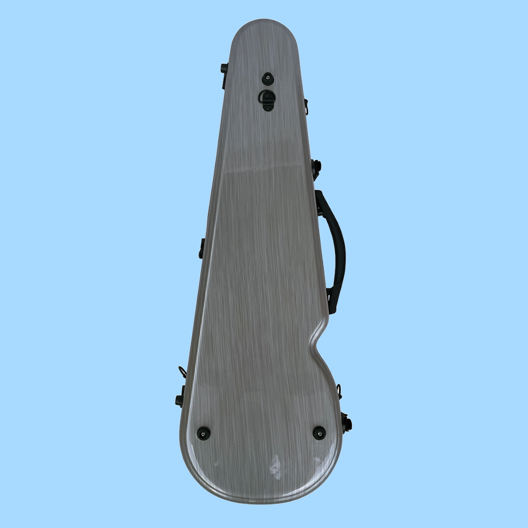 Vivo V203-34SL2 Polycarbonate Shaped Case to suit 3/4 Violin / 13" Viola - Brushed Silver