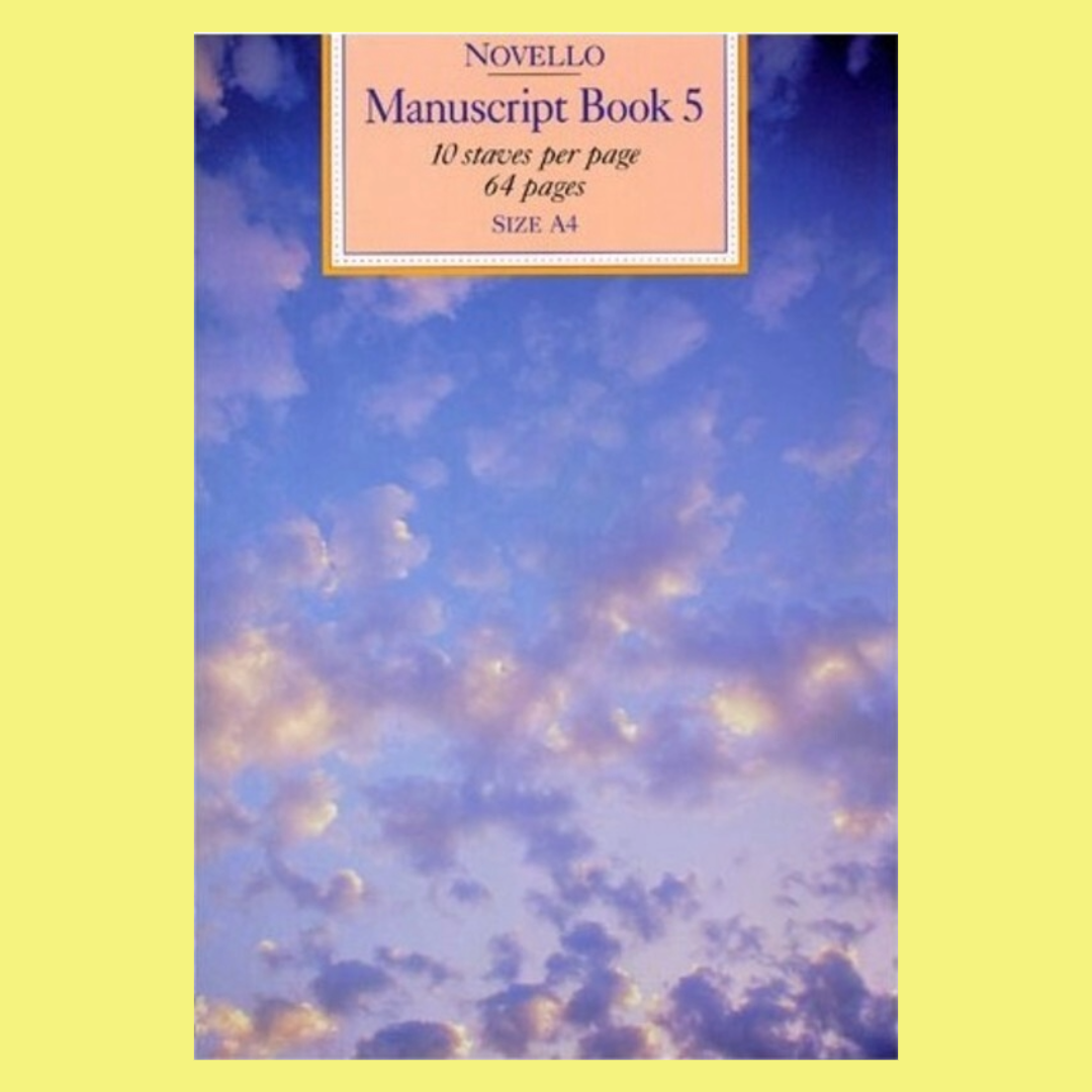 A5 Novello Manuscript Book 5 - 10 Stave (64 pages)