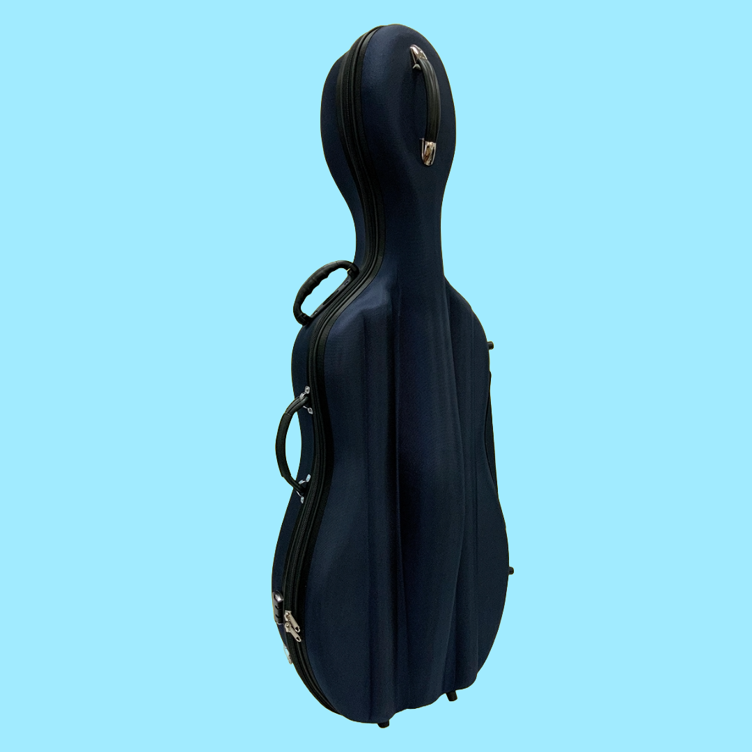 Vivo Baccello Blue Semi-Hard Cello Case - Size 1/2