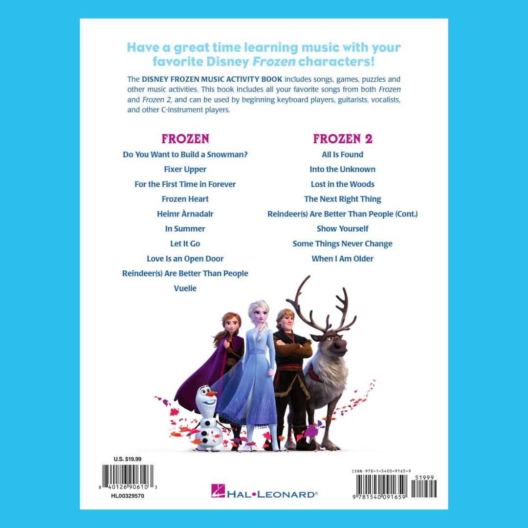 Frozen Music Activity Book