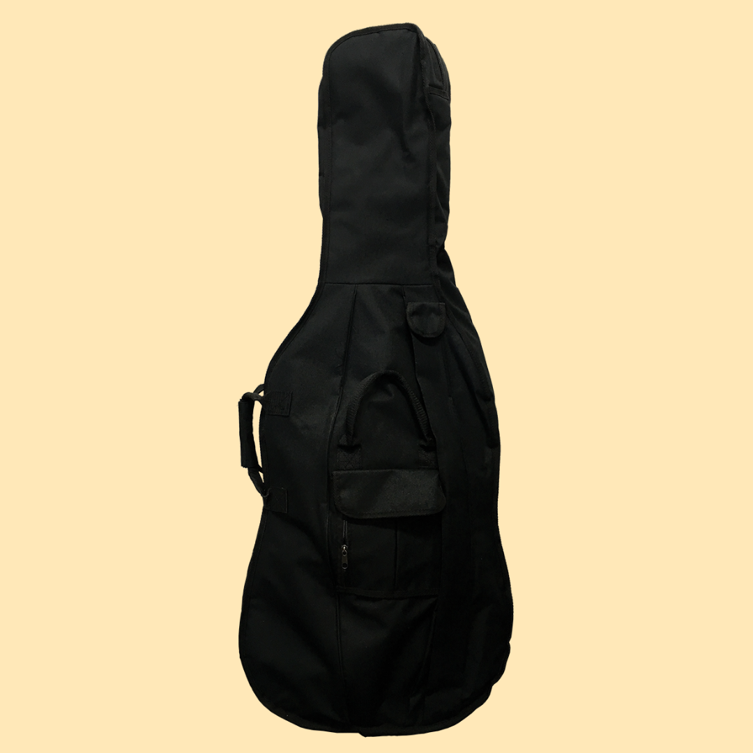 Vivo VCBAG 10mm Padded Cello Bag with Pockets & Bow Holders - 4/4 Size