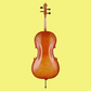 Hidersine Vivente Cello 1/4 Student Outfit with Padded Case, Bow & Rosin