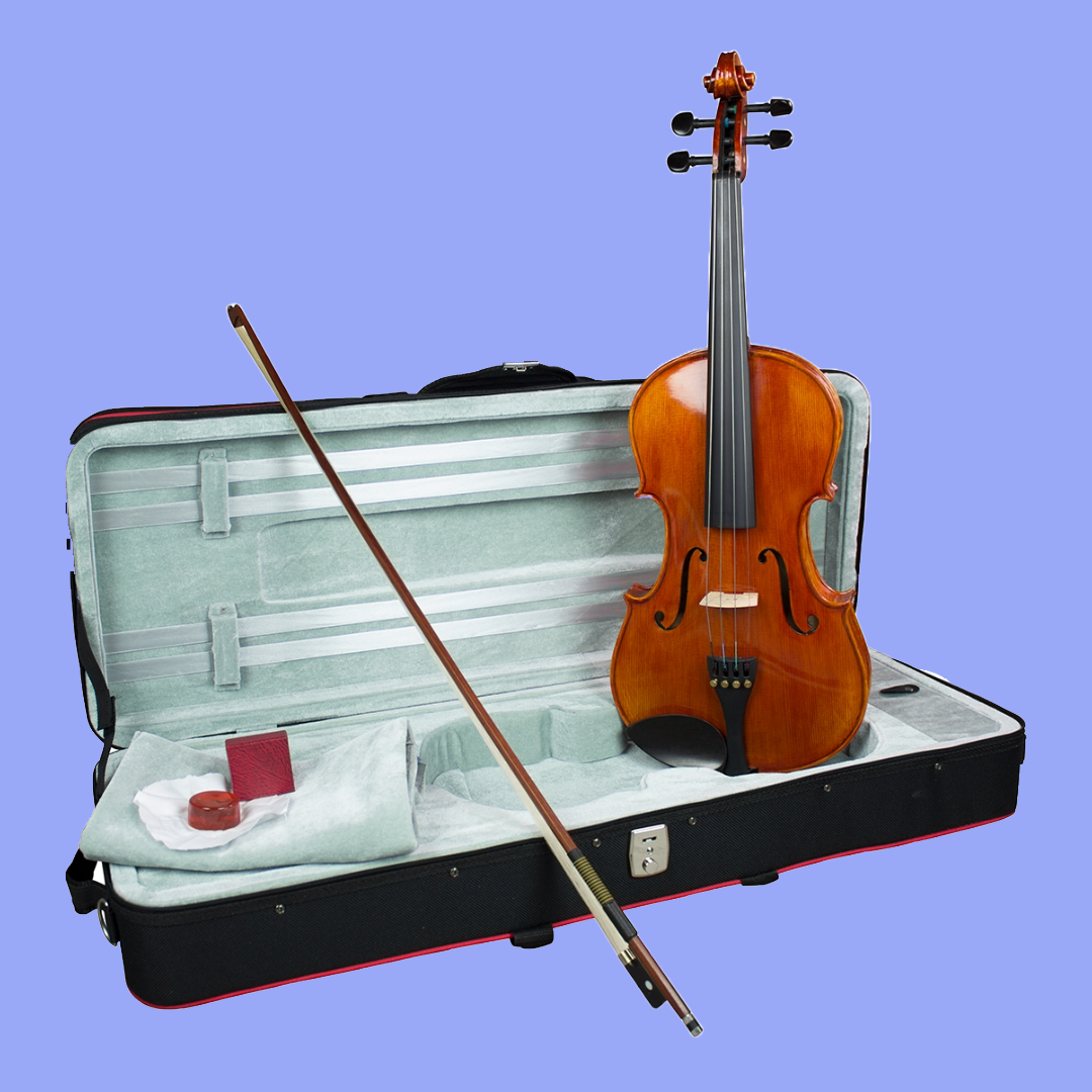 Hidersine Piacenza Viola 15.5" Outfit with Shockproof Case, Bow & Rosin