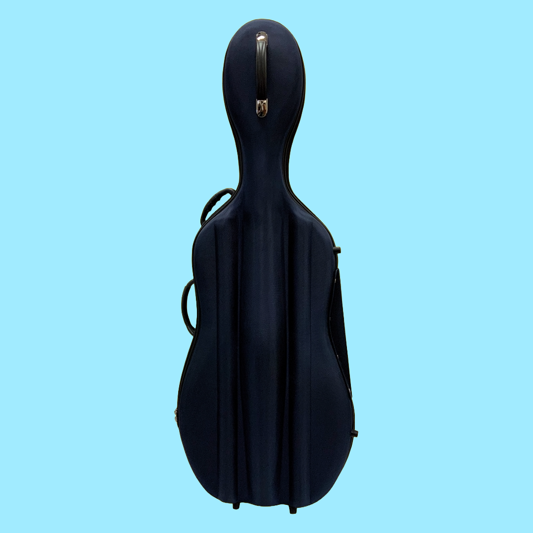 Vivo Baccello Blue Semi-Hard Cello Case - Size 1/2