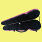 Vivo V203-24PK2 Polycarbonate Shaped Case to suit 1/2 Violin / 12" Viola - Textured Pink