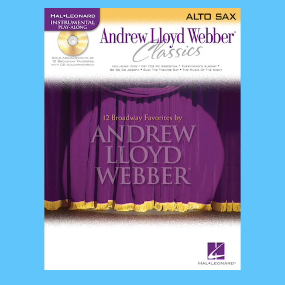 Andrew Lloyd Webber Classics - Alto Saxophone Play Along Book/Cd