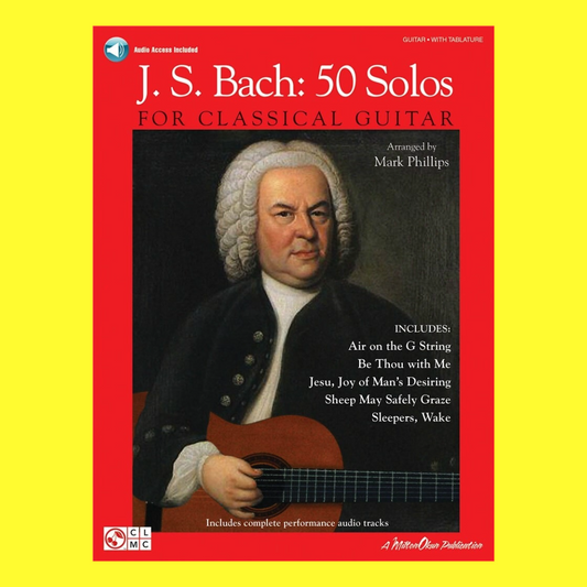 J.S Bach - 50 Solos For Classical Guitar Tab Book/Ola